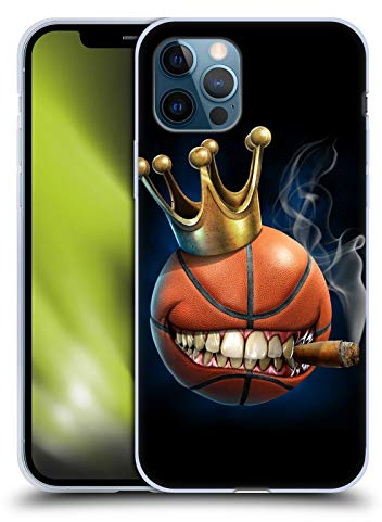 Head Case Designs Offizielle Tom Wood König des Basketball Monster Gelhülle [Militärischer Schutzgrad] Kompatibel Mit Apple iPhone 12 / iPhone 12 Pro Und Kompatibel Mit MagSafe