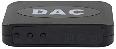 Digital-Analog-Audio-Wandler Koaxial-Glasfaserkoaxial Digital-Audio-Signal-Stereo-Analog-Signal-Audio-Wandler mit Fernbedienung Schwarz