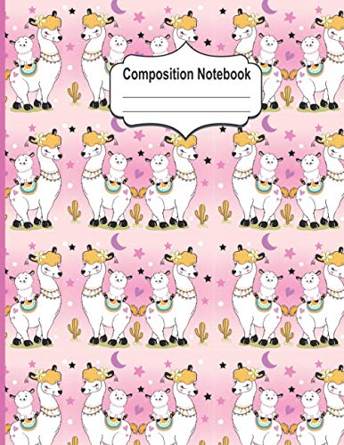 Llama Composition Notebook: custom notebook stationery gift for little girls and boys, School Supplies Notebook, Notebooks for School and Home, llama notebooks and journals.