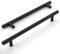 Amerdeco 12 Piezas Tiradores de Cocina 192mm Tiradores de Acero Inoxidable Negro para Armarios, Cajones y Puertas Correderas UK0009