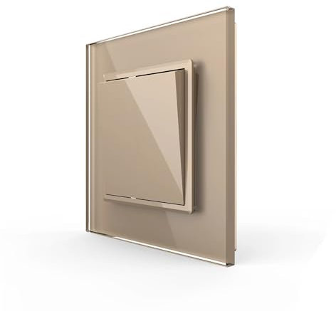 LEDBOX Interruptor Conmutador, marco golden