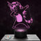 Nachttischlampe - Touch-Nachtlicht Einhorn DAB Tier 3D-LED-Lampe Illusion, Geschenkidee Weihnachten Geburtstag Junge und Mädchen Nachttischlampe Kinder- oder Erwachsenenzimmer