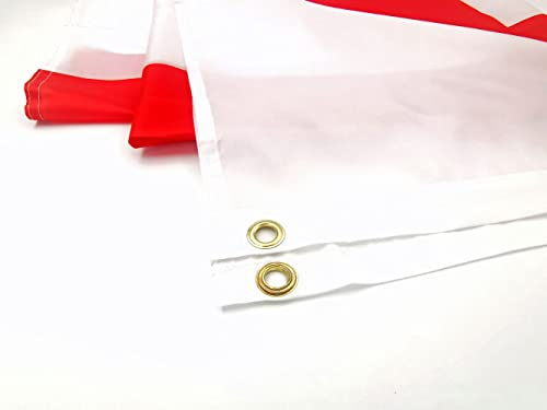 HYX Large St George’s Cross England Flag 5ft x 3ft (150cm x 90cm) for EURO 2024 Football Rugby English National Flags with Double Stitched Seam and Metal Eyelets (4 Packs)