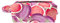 Kosmetiktasche,kleine Handtasche,Make-up-Tasche für Damen,Zwiebel-Pitaya-Frucht,Reise-Make-up-Taschen