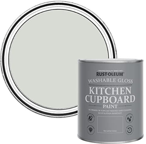 Rust-Oleum Grey Kitchen Cupboard Paint in Gloss Finish - Winter Grey 750ml