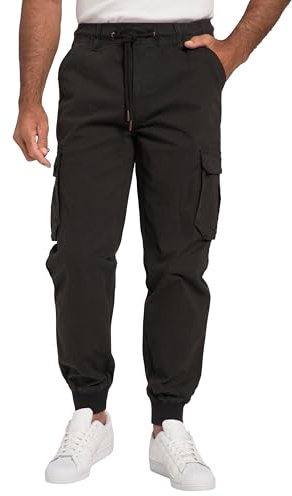 JP 1880 Herren große Größen Übergrößen Menswear L-8XL Cargohose FLEXNAMIC®, viele Taschen, Modern Fit schwarz 8XL 782635100-8XL