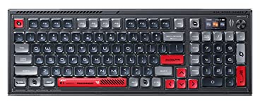 REDMAGIC Tastiera meccanica da gioco, tastiera da gioco USB C wireless/Bluetooth/cablata, tasti PBT, illuminazione RGB, schermo da 1,47´´, 100 tasti, base intercambiabile a caldo, PC/Mac