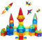 Magblock 32 PCS Magnetic Magnetische Bausteine fur Kinder Magnetbausteine Geschenk fuir Jungen Madchen 3-8 | STEM Konstruktion Spielzeug
