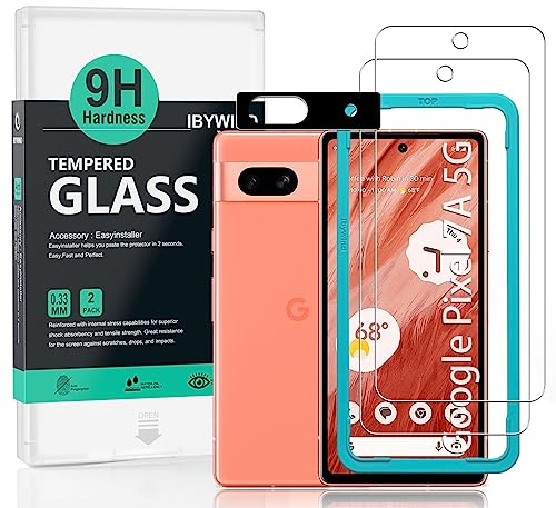 Ibywind 2 Pezzi Pellicola Protettiva per Google Pixel 7a 5G(6,1 Pollici)+1 Pezzo Protettore Len Della Fotocamera,9H Durezza Vetro Temperato,HD Clear,Senza Bolle