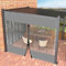 AMXFS Plane Abdeckplane Transparent mit ösen Wasserdicht 0.55mm Zeltplane aus PVC 530g/m² Wetterfeste Gewebeplane Regenplane Regenschutzplane für Pavillon, Balkon, Balkonmöbel, Gartenmöbel 2x4m