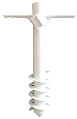 KieTeiiK Support de parasol de plage résistant au sable pour le sable, la pelouse, le jardin, la plage, 5 niveaux à vis pour résister au sable, résistant au vent