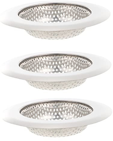 DOITOOL 9 Pièces Filtre Évier De Vidange D'évier De Cuisine Piston D'évier Accessoires De Camping-car Pour L'intérieur à Panier Écran De Filtre Acier Inoxydable Grande