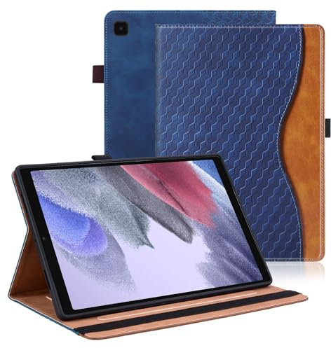 Vkooer Custodia per Samsung Galaxy Tab A7 Lite 8.7 pollici 2021 SM-T220/T225 Cover Protettiva Pelle PU Flip Tasca Case con Supporto Funzione per Samsung Tab A7 Lite - Azul marino