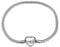 KunBead Snake Chain Charm Bracelets Compatible with Pandora Charms with Heart Clip Lock Clasp for Jewellery Making