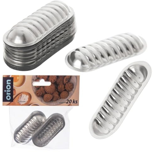 orion group Keksform Backform Backförmchen für Kekse und Lebkuchen aus Stahl 20 Stk.