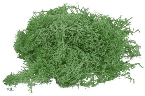 sourcing map 0.35 OZ Moss Fake Craft Moss Artificial Moss Natural Preserved Moss for Craft Arts Floral DIY Project Wall Wedding Garden Patio Table Terrariums Decoration(Green)