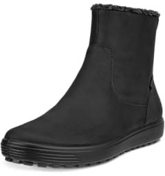 ECCO Damen Soft 7 TRED Boots, Black, 35 EU