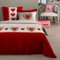 Parure Housse DE Couette Marianne Rouge 240X220 cm