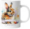 Tasse mit Namen | Personalisierte Ostertasse mit Wunschnamen Osterhase Keramik Tasse Frohe Ostern Hase Geschenk für Kinder | mug-o-9