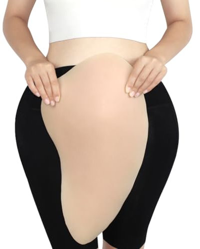 NSSZNUS Silikon-Hüftpolster, realistische Hüft-Dip-Pads, gefälschter Po, gepolstert, Hüftverstärker, Shapewear, Crossdresser, Po-Lifter-Pad, Leicht, S