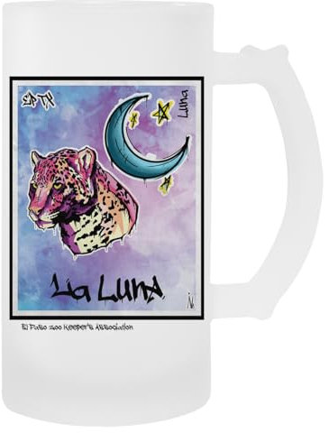 La Luna The Moon Taza De Bebida Con Mango De Taza De Cerveza De Vidrio