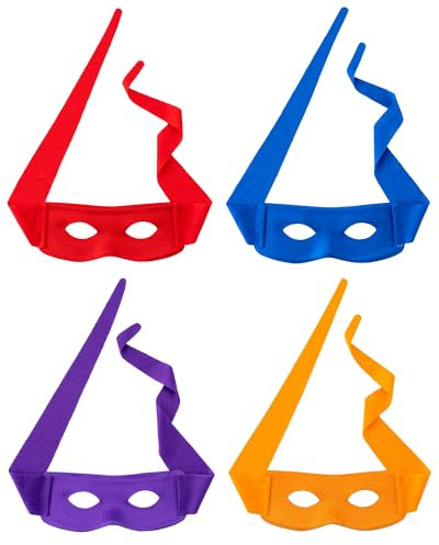 4 Pcs Halloween Costume Eye Mask Hero Masquerade Cosplay Accessories Dress up Party