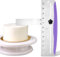 wlertcop 12 Zoll Edelstahl Kuchenschaber Verstellbar Tortenspachtel Drehwerkzeuge Tortenglätter Cake Scraper Seitenschaber Silber Küchenspatel für Mousse, Käse und Brioche von Zuckerguss auf Kuchen