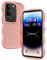 XINYEXIN Flüssiges Silikon Hülle für Vivo V29 5G, Wellen Lockige Form Niedliche Weiche Stoßfestes Handy Schutzhülle - Rosa