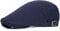 HIQIU Verstellbare Schiebermütze Herren Baumwolle Schirmmütze Barett Flatcap, Baskenmütze Gatsby Newsboy Cap Herren Barett Cap (DE/NL/SE/PL, Alphanumerisch, M, L, Marineblau)