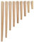 HOOZ 4er Set Tischbeine Holz 35 cm - Buche Natur - Größen von 10-55 cm - mit M8 Stockschraube - Buche Natur/Teak Lasur - Ideal für Esstische, Schreibtische, Couchtische & DIY-Projekte