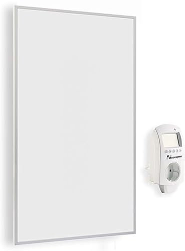 Hocosyme Infrarotheizung mit Thermostat 600 Watt, Infrarotheizung Wandmontage bis 120 Grad Celsius für 5-15㎡ - 1-3 Min auf Betriebstemperatur - TÜV- mit Fernbedienung