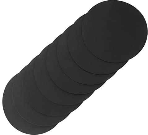 Tofficu 8 Stück Schwarzer Runder Karton Mandala Kraftpapier 5.91X5.91X0.04 Zoll Zum Malen Basteln Künstlerprojekte Und Dekoration