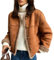 Lammfelljacke Mit Knöpfen, Kunstlederjacke Für Damen, Gefütterte Jacke Mit Kurzem Futter, Lässige Jacke Mit Langen Ärmeln Und Knöpfen, Gefütterte Fleecejacke (XL,Braun)