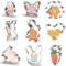 Easter Cookie Cutters, 9 PCS Stainless Steel Cookie Cutters - Easter Decorations Eggs, Chicks, Butterflies, Flowers, Rabbits, Carrots, Etc