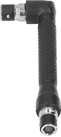 Spacnana Double Head 90 Degree Angle Socket Tool, L Shaped 1/4in Hex Shank Socket Wrench, Right Angle Screwdriver Adapter, Efficient and Labor Saving,