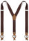 Trendhim Hosenträger Herren – Hosenträger Dunkel Braun – Einstellbare Y-Suspender mit Leder & Clips für perfekte Passform