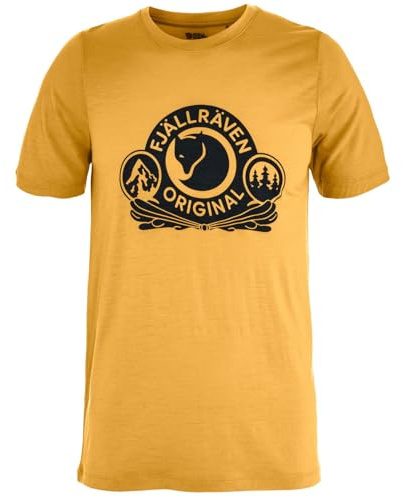 Fjällräven Herren Abisko Wool Classic SS T-Shirt, Ochre, S