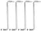 sourcing map 4pcs Offset Screwdriver Set PH1/SL5 Phillips Slotted Head Right Angle 90 Degree Screw Driver Double Ended Z-Type Hand Tool for Home Appliance Repair