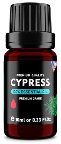 Ampext Europe Zypresse (Cupressus sempervirens) 100% reines ätherisches Öl – Premiumqualität – 10 ml
