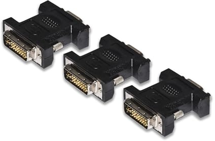 LINK LKADAT2903 - Confezione da 3 Pezzi Adattatore DVI (24+5) Maschio a VGA Femmina – Convertitore Video Full HD 1080p per PC, Monitor e Proiettori