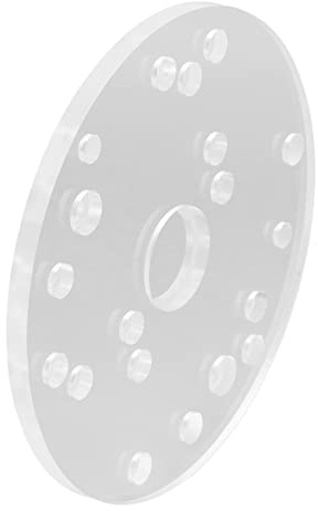 OVAQUIXI Universal Router Plate Acrylic Router Baseplate 6.5in with 30mm Center Hole and 63mm Centering Pin 1 4in Thick for Table Woodworking Trim Users