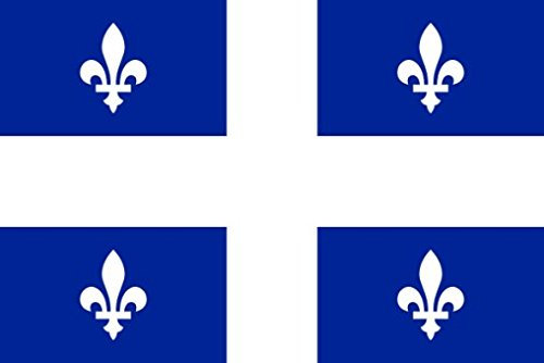 Planete Supporter Drapeau Quebec - 150 x 90 cm (Uniquement chez Le Vendeur 100% Conforme à l'image)
