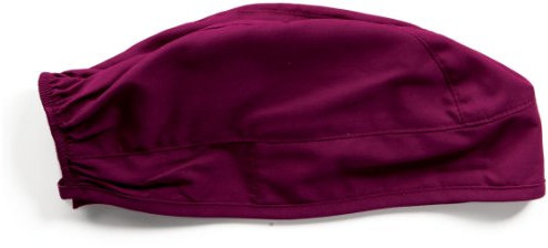 Cherokee 2506 OP-Haube für Damen und Herren, mit verstellbarem Gummiband, leicht, atmungsaktiv, rutschfest, Unisex, chirurgische Kappe, Wein, Einheitsgröße