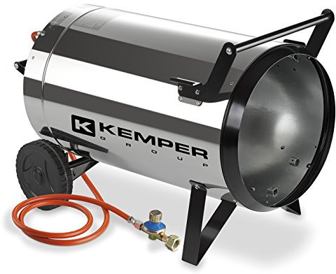 Kemper 65391INOX - 65391 Inoxidable Generador De Aire Caliente Automático, De Acero Inoxidable, 93 Kw/H