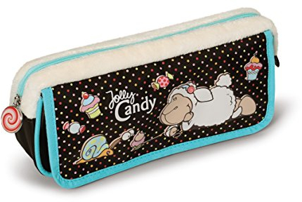 Nici 37817 - Mäppchen Jolly Candy, Nylon/Plüsch, 21 x 9 x 4 cm