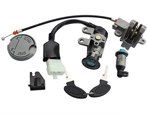 GOOFIT Ensemble de clefs d'interrupteur d'allumage Remplacement pour mobylette 50cc scooteur Chinois