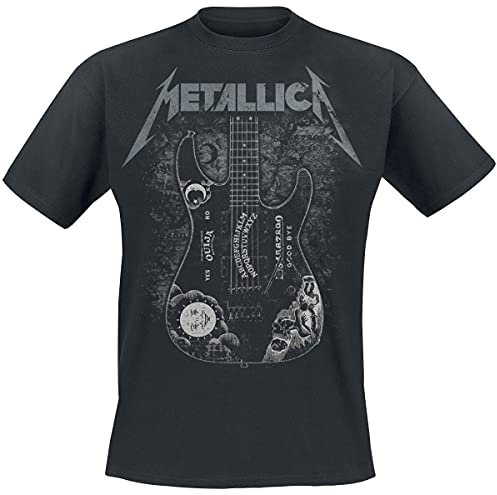 atmosphere Metallica Hammett Ouija Guitar Homme T-Shirt Manches Courtes Noir 3XL
