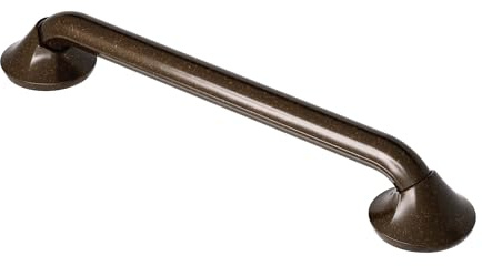 Moen YG2812ORB Bathroom Safety 12-Inch Stainless Steel Transitional Bathroom Grab Bar, Oil-Rubbed Bronze