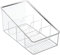 iDesign Linus Recipiente Organizador de Cocina, Plástico, Claro, 26.7x14.6x12.7 cm