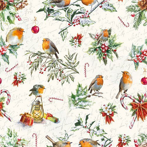 Papier Servietten Lunch/Party/Fest Ca. 33x33cm - Christmas Ornaments - Herbst - Winter - Weihnachten Tisch Deko